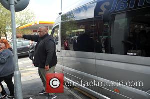 Security and Bodyguard - Fifth Harmony arrive at Signal 1 FM Stoke at Signal 1 FM Stoke - Stoke, United...