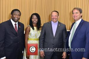 Fort Lauderdale, Broward County Commissioner Dale Holness, Urban League Of Broward County Ceo Germaine Smith-baugh and National Urban League President & Ceo Marc H. Morial