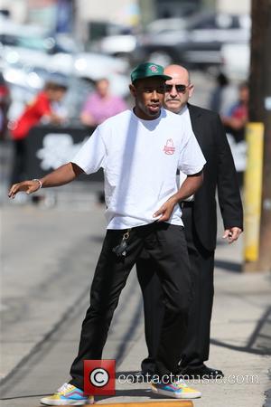 Tyler The Creator - Tyler The Creator seen arriving before his live performance on Jimmy Kimmel Live at Hollywood -...