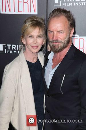 Trudie Styler, Sting , Gordon Sumner - NY Premiere of 'The Intern' to Benefit Tribeca Film Institute at The Ziegfeld...