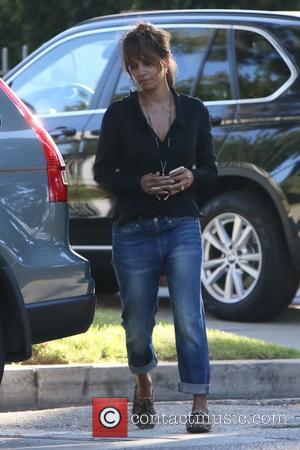 Halle Berry - Halle Berry laughs as she shares a joke with daughter Nahla seen out and about in Beverly...