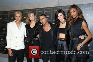 Kendall Jenner, Gigi Hadid , Jourdan Dunn - The BALMAIN X H&M Collection Launch at 23 Wall Street - New...