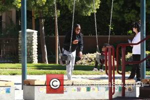 Kelly Rowland , Titan Jewell Witherspoon - Kelly Rowland was spotted with her son Titan having fun at Goldwater Park...