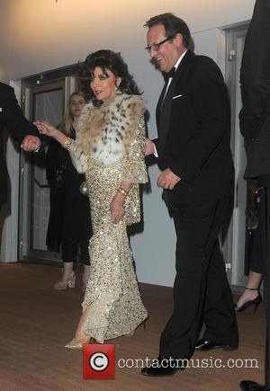 Joan Collins , Percy Gibson - Celebrities attend the Vogue 100th Anniversary Gala Dinner held at The East Albert Lawn...