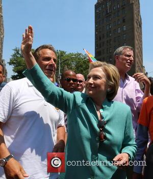 Andrew M. Cuomo and Hilary Clinton