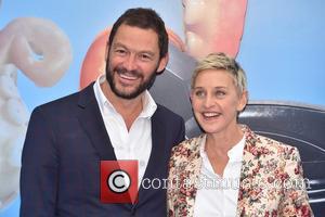 Dominic West and Ellen Degeneres