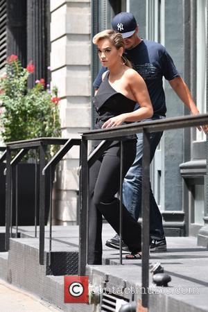 British singer Rita Ora seen leaving her apartment in Manhattan, New York, United States - Monday 8th August 2016