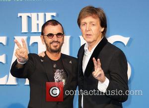 Paul McCartney and Ringo Star attend The Beatles Eight Days a Week: The Touring Years world film premiere in London,...