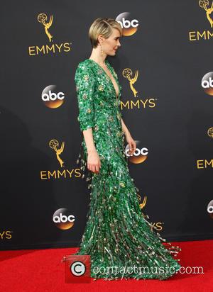 Sarah Paulson seen on the red carpet at the 68th Annual Primetime Emmy Awards held at the Microsoft Theater Los...