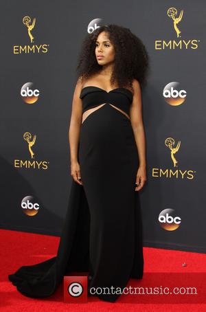 Kerry Washington seen on the red carpet at the 68th Annual Primetime Emmy Awards held at the Microsoft Theater Los...