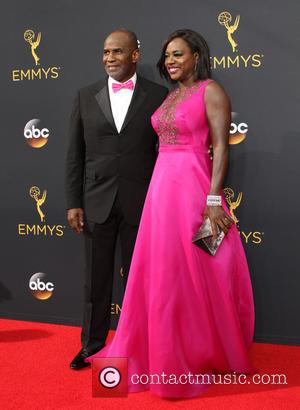 Viola Davis and Julius Tennon seen on the red carpet at the 68th Annual Primetime Emmy Awards held at the...