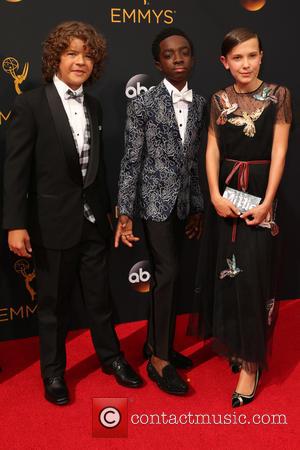 Gaten Matarazzo, Caleb Mclaughlin and Millie Bobby Brown