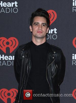 Brendon Urie of Panic At The Disco entering the iHeartRadio Music Festival held at T-Mobile Arena in Las Vegas, Nevada,...