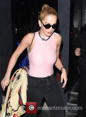 Rita Ora seen leaving a London Recording Studio after working on new music. The singer was seen heading out in...