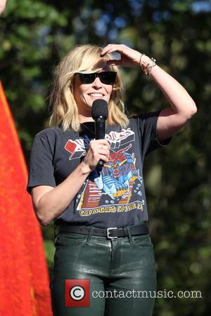 Chelsea Handler on stage at the Global Citizen Festival 2016 held in Central Park, New York, United States - Saturday...