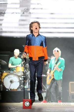 Mick Jagger and the other members of The Rolling Stones seen performing at Desert Trip festival at Coachella Valley -...