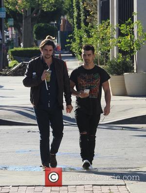 DNCE frontman Joe Jonas out and about with his friend, in Beverly Hills - California, United States - Tuesday 11th...