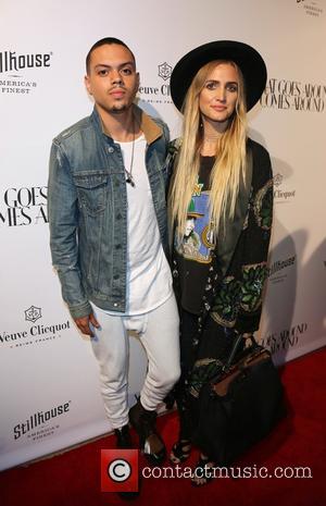 Evan Ross and Ashlee Simpson