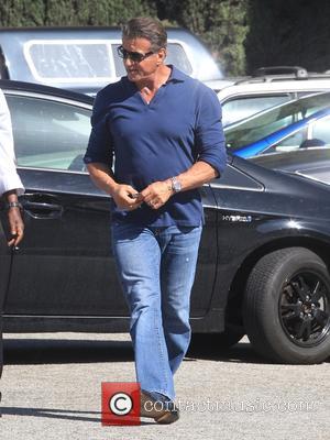 Sylvester Stallone makes a quick stop at Cafe Roma in Beverly Hills, Los Angeles, California, United States - Tuesday 18th...