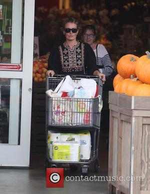 Cat Deeley goes grocery shopping with her mom Janet Deeley at Bristol Farms, Beverly Hills, California, United States - Monday...