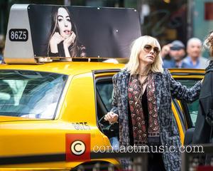 Cate Blanchett and Helena Bonham Carter seen filming scenes for Gary Ross' 'Ocean's Eight' in Midtown. The movie, which also...