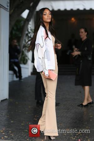 Various celebrities including Jourdan Dunn seen arriving at the CFDA Vogue party held at Chateau Marmont, Los Angeles, California, United...