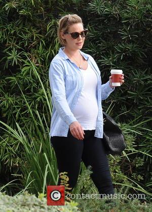 Pregnant Katherine Heigl leaves Messhall Kitchen in Los Feliz after having lunch with her husband Josh Kelley - Los Angeles,...
