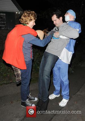 Jimmy Carr and Karoline Copping