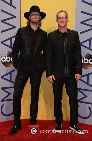 Florida Georgia Line seen arriving at the 50th annual CMA (Country Music Association) Awards held at Music City Center in...