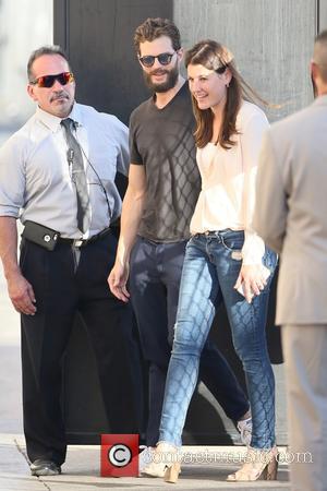 Jamie Dornan arrives at the ABC studios for a recording of Jimmy Kimmel Live - Los Angeles, California, United States...