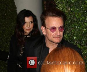 Bono with his wife Alison Hewson, daughters Eve Hewson and Jordan Hewson at the 2016 Glamour Women of The Year...