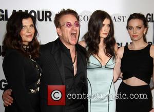 Bono, Wife Alison Hewson, Daughters Eve Hewson and Jordan Hewson