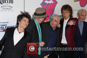 Mick Jagger, Keith Richards, Ronnie Wood, Charlie Watts and Martin Scorsese