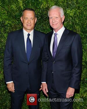 Tom Hanks seen alone and with his wife Rita Wilson at the Museum of Modern Art Film Benefit Honoring Tom...