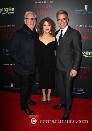 Malcolm Mcdowell, Bernadette Peters and Dermot Mulroney