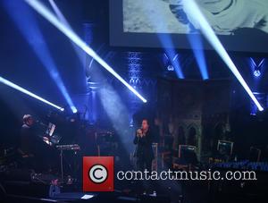 Carl Barat and Dirty Pretty Strings perform at the Union Chapel as part of The Flying Seagull Project's benefit concert...