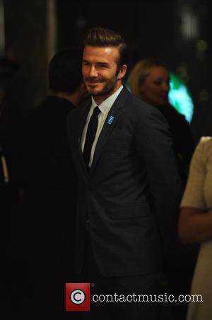 David Beckham Lights The Empire State Building Blue In Honor Of UNICEF's 70th Anniversary - New York, United States -...