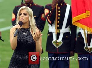 BeBe Rexha performing at the Rams game. The Atlanta Falcons defeated the Los Angeles Rams by the final score of...