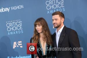 Justin Timberlake and Jessica Biel at the 22nd Annual Critics' Choice Awards held at Barker Hangar, Critics' Choice Awards -...