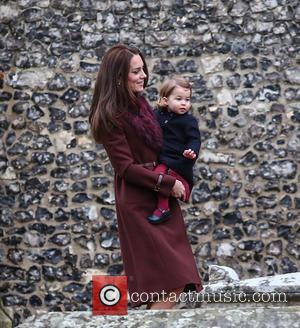 Catherine Duchess of Cambridge, Princess Charlotte , Kate Middleton - The Duke and Duchess of Cambridge arrive at St Marks...