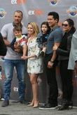 Mark Wilkerson, Melissa Joan Hart, Tucker Wilkerson, Dominic Lopez, Mario Lopez and Courtney Mazza