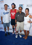 Will Ferrell, Clayton Kershaw, Dennis Gilbert and Ellen Kershaw