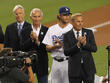 Kevin Costner, Clayton Kershaw and Sandy Koufax
