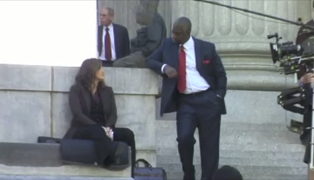 Mariska Hargitay and Andre Braugher Filming In Manhattan