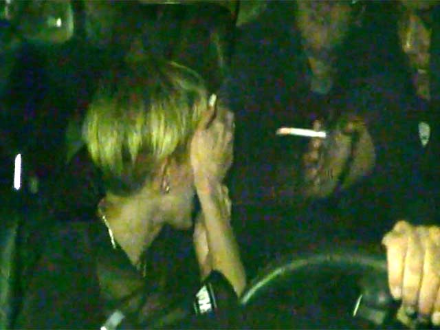 Miley Cyrus Talks With Smoking Friend On Arriving At The SNL Afterparty